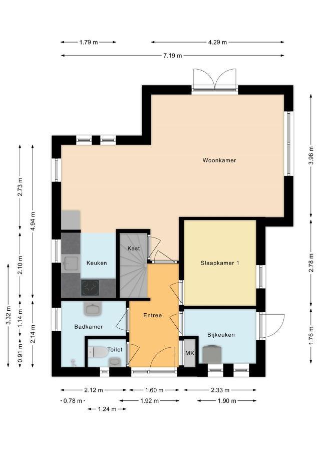 New 3 Bedroom House 7 People Ewijk Exterior photo